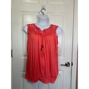 New York laundry 3x NWT pink/coral sleeveless top
